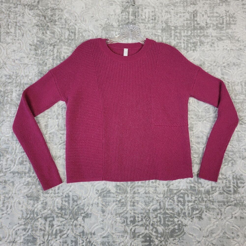 Athleta Sweater Women's Xs Pink Mulberry Turin Wool Cashmere Blend Pullover